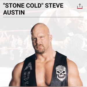 Homemade Stone Cold Steve Austin costume leather vest - WWE.  Couples costume?